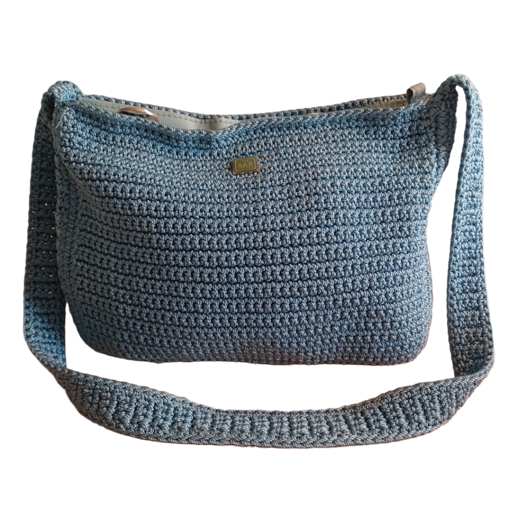 THE SAK CROCHET HOBO SHOULDER BAG